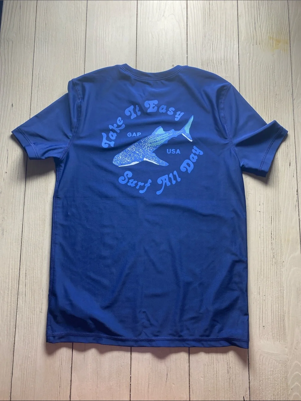 GAP Royal Blue Surf Shark Graphic Tee